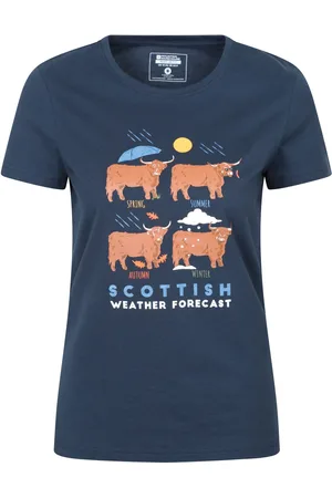 Mountain Warehouse Dames/Dames Schots Weerbericht T-shirt (Marine)