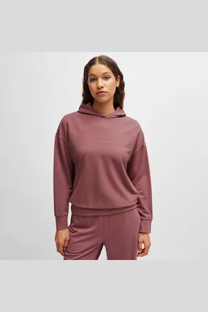 HUGO BOSS Geborduurd Logo French Terry Hoodie voor dames in