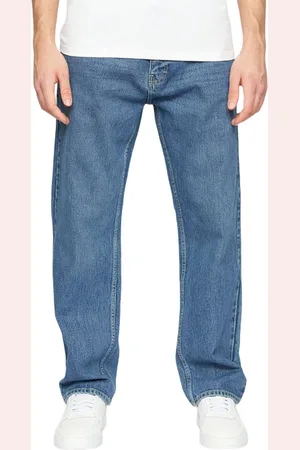 Crosshatch Heren Tillman Stone Wash Baggy Jeans