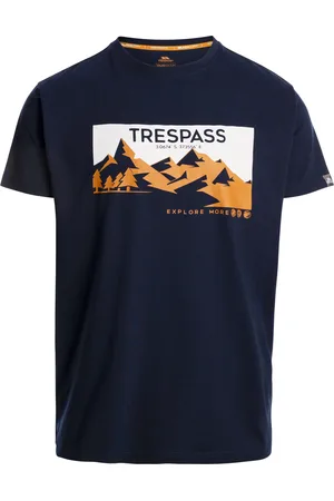 Trespass Heren Nottaway Bedrukt T-shirt (Marine)