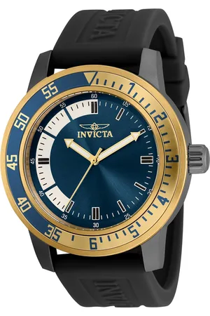 Invicta Specialty 35779 Heren Horloge - Quartz Uurwerk - Roestvrij Staal met blauwe Wijzerplaat - 45mm