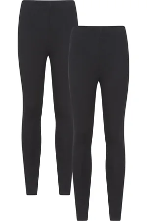 Mountain Warehouse Dames/Dames Legging Katoenmix (Set van 2) (Jet )