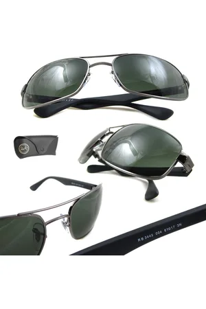 Ray-Ban Rayban Zonnebril 3445 Gunmetal Groen 004
