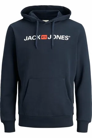 JACK & JONES Hoodie Jjecorp Oud Logo Sweat Hood Blauw