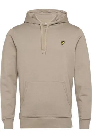 Lyle & Scott Merk kaki rookbeige pull-over hoodie