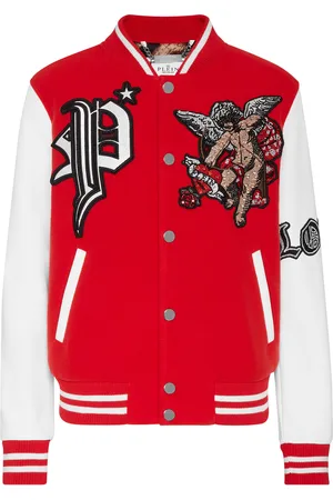Philipp Plein Leren Bomber Love