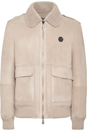 Philipp Plein Leren Bomber
