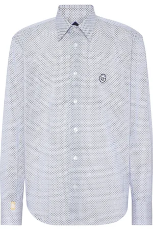 BILLIONAIRE Shirt Silver Cut Ls