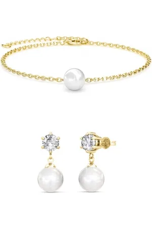 Myc-Paris Pauline Crystal Pearl-set en doos - Kristal