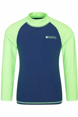 Mountain Warehouse Rash Top met lange mouwen voor kinderen/Kinderen (Helder )