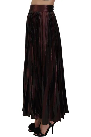 Dolce & Gabbana Geplooide Fluwelen Rok