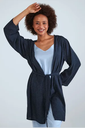 HERITA Robe de chambre douce ceinturée
