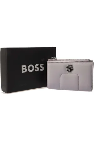 HUGO BOSS Accessoires Icon Double B Monogram Trim Purse in Purple