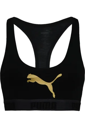 PUMA Racerback Vrouwen Zwarte Sportbeha