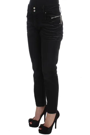 Costume National Kostuum National Black Denim Jeans Voor Dames