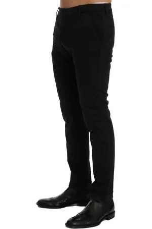 Costume National Kostuum National Heren Zwarte Katoenen Broek