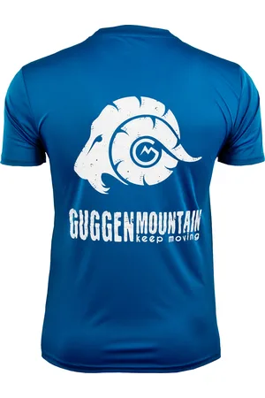 Guggen Mountain Heren Fitness Functioneel T-shirt met Logo Sport Outdoor