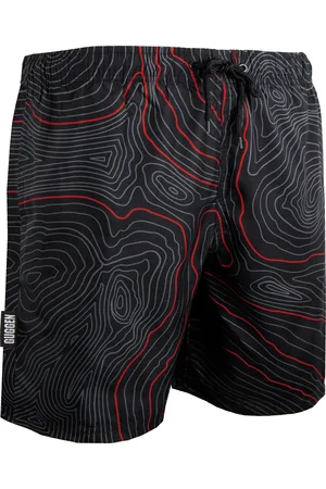 Guggen Mountain Zwembroek voor Heren, Strepen, Casual Boardshorts, Lijnenpatroon