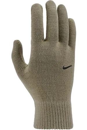 Nike Gebreide Swoosh Grip Handschoenen 2.0 voor volwassenen (Khaki Groen/Zwart)