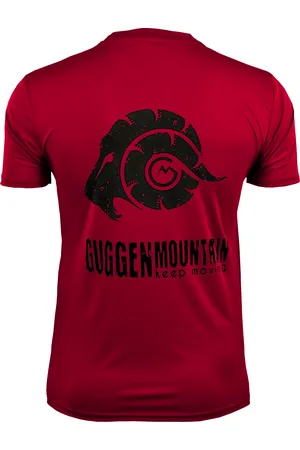 Guggen Mountain Heren Fitness Functioneel T-shirt met Logo Sport Outdoor