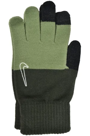 Nike Gebreide Swoosh Grip Handschoenen 2.0 voor volwassenen (Donkergroen/zwart)