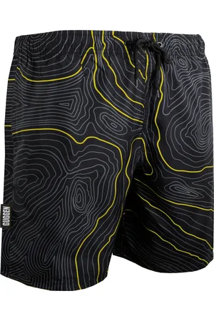 Guggen Mountain Zwembroek voor Heren, Strepen, Casual Boardshorts, Lijnenpatroon