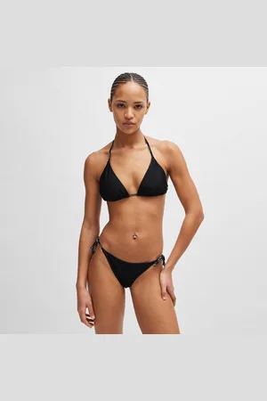 HUGO BOSS Dames Logo Detail Triangle Bikinitop in