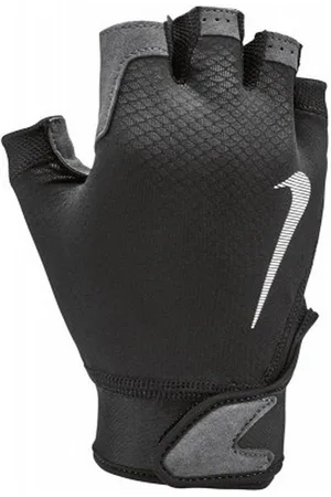 Nike Heren Ultimate Zwaargewicht Fitness Vingerloze Handschoenen (Zwart/Wit/Grijs)