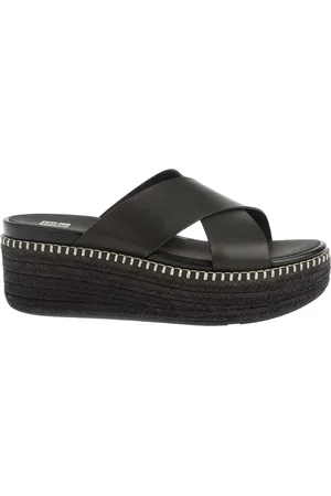 FitFlop Dames/Dames Eloise Espadrille Kruisschoenen Leren Sleehak Sandalen