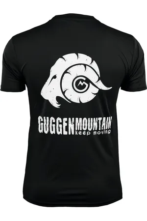 Guggen Mountain Heren Fitness Functioneel T-shirt met Logo Sport Outdoor