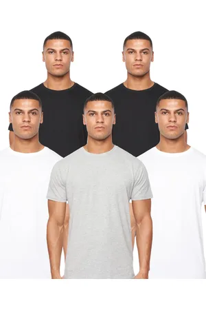 Duck and Cover Heren Caplaz Effen T-Shirt (Set van 5) (Veelkleurig)