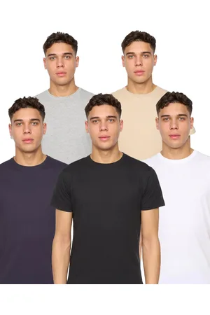 Duck and Cover Heren Frankinz T-Shirt (5-pack) (Veelkleurig)
