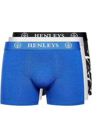 Henleys Heren Henline Assorted Designs Boxershorts (Set van 3) (Veelkleurig)