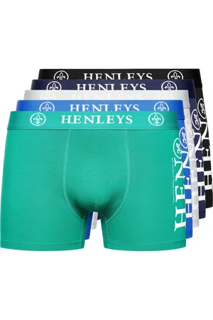 Henleys Heren Kelmack Marl Boxershorts (Set van 5) (Veelkleurig)