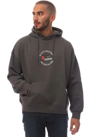 Blood Brother Heren Badged Basket Hoodie
