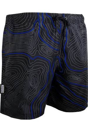 Guggen Mountain Zwembroek voor Heren, Strepen, Casual Boardshorts, Lijnenpatroon