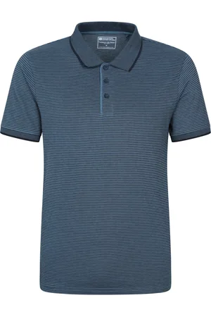 Mountain Warehouse Heren Dawnay Textured Pique Poloshirt (Donkerblauw)