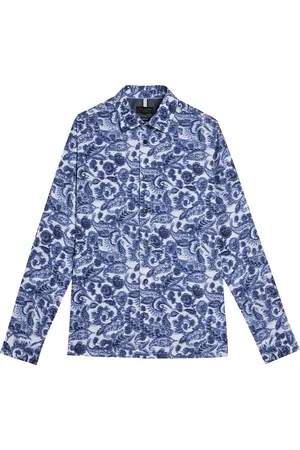 Ted Baker Heren Overhemd met lange mouwen Uldale Paisley