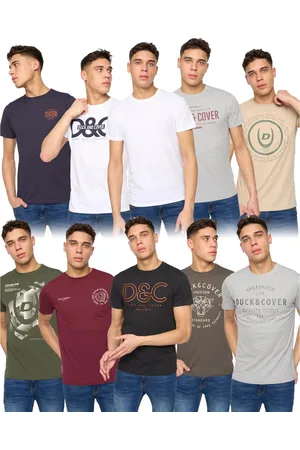 Duck and Cover Heren Cheymore & Corsure T-Shirt (Set van 10) (Veelkleurig)