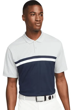 Nike Heren Victory Dri-FIT Golf Poloshirt (Licht rookgrijs/bsidiaanblauw)