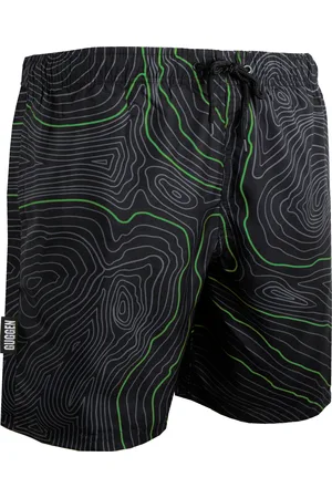 Guggen Mountain Zwembroek voor Heren, Strepen, Casual Boardshorts, Lijnenpatroon