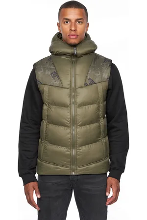 Duck and Cover Heren Rierson Hooded Gilet (Donkere )