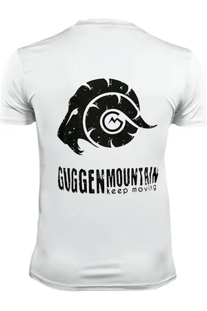 Guggen Mountain Heren Fitness Functioneel T-shirt met Logo Sport Outdoor