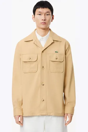 Lacoste Heren Oversized Katoen Twill Plaid Overshirt in
