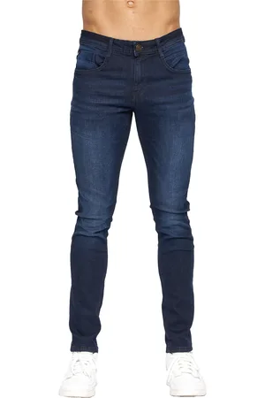Duck and Cover Heren Maylead Slim Jeans (Donkere wasbeurt)