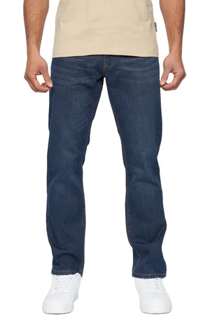 Duck and Cover Heren Hydras Straight Leg Jeans (Donkere wasbeurt)