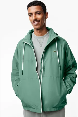 Lacoste Heren Waterafstotende Jas met Afneembare Capuchon in