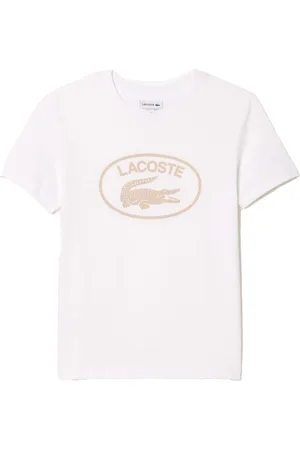 Lacoste Katoenen Jersey T-shirt met contrastlogo voor kinderen/Kinderen