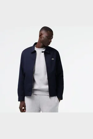 Lacoste Heren Gabardine Zip-Up jas in