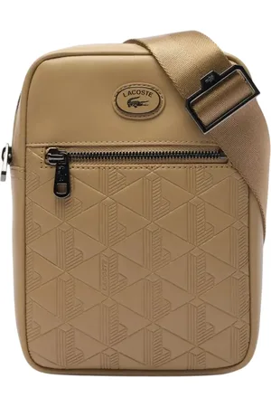 Lacoste Leren tas met monogram
